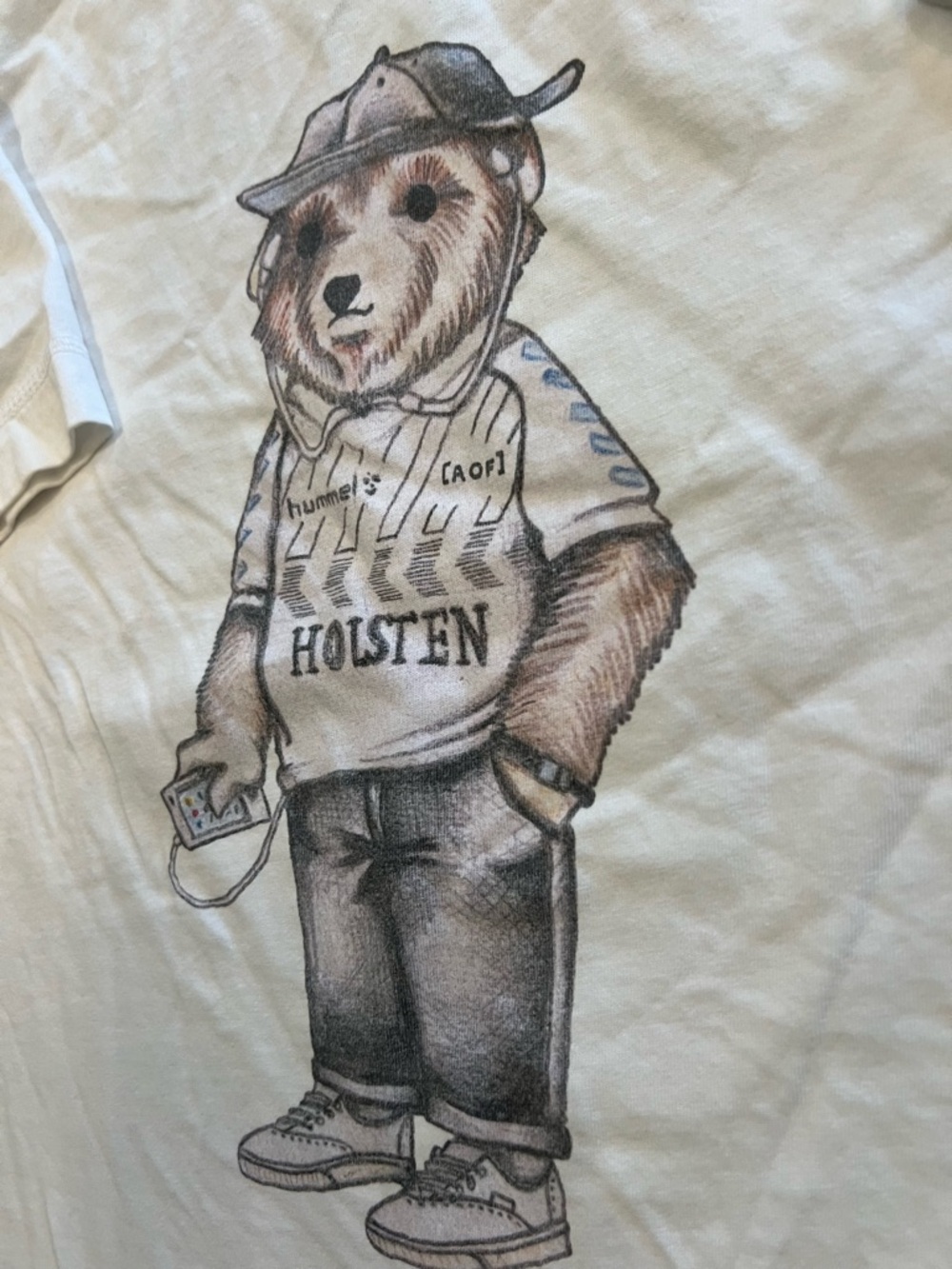 Men's White Bear Graphic Short Sleeve Tee - Picture 3 of 4